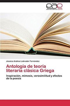 portada Antología de teoría literaria clásica Griega
