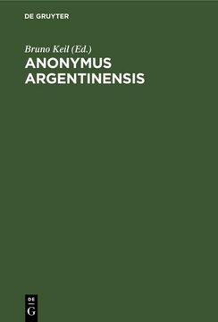 portada Anonymus Argentinensis (in German)