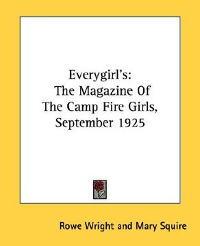 portada everygirl's: the magazine of the camp fire girls, september 1925 (en Inglés)