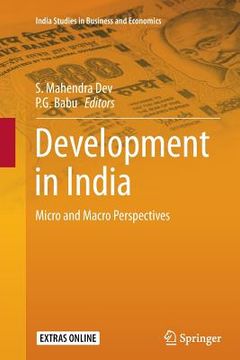 portada Development in India: Micro and Macro Perspectives (en Inglés)