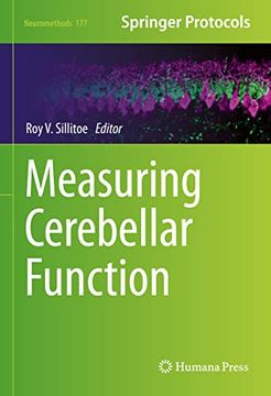 portada Measuring Cerebellar Function (Neuromethods, 177) (en Inglés)