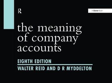 portada The Meaning of Company Accounts (en Inglés)