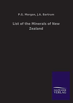 portada List of the Minerals of new Zealand (in English)