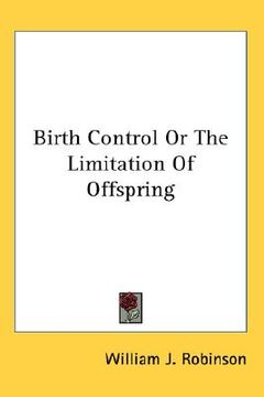 portada birth control or the limitation of offspring