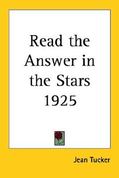 portada read the answer in the stars 1925 (en Inglés)