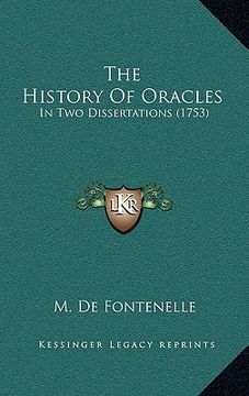 portada the history of oracles: in two dissertations (1753) (in English)