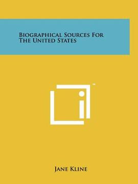 portada biographical sources for the united states (en Inglés)
