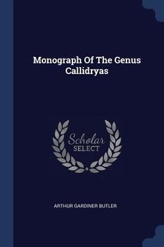 portada Monograph Of The Genus Callidryas (en Inglés)