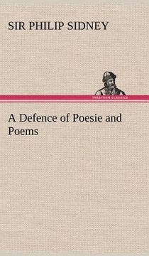 portada a defence of poesie and poems