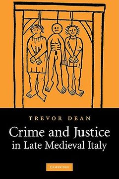 portada Crime and Justice in Late Medieval Italy (en Inglés)