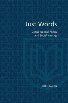 portada just words constitutional righ (in English)