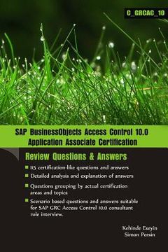 portada sap businessobjects access control 10.0 application associate certification (en Inglés)