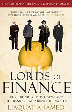 portada Lords of Finance (en Inglés)