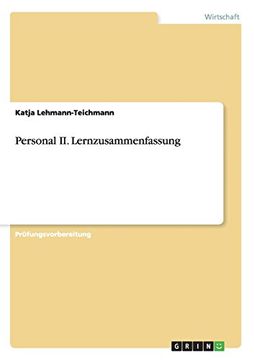 portada Personal II. Lernzusammenfassung (German Edition)