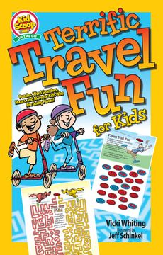 portada Terrific Travel fun for Kids: Puzzles, Word Searches, Mazes, and More for Kids who are Going Places! (Happy fox Books) Road Trip Activity Book for Children age 5-10 to Stay Occupied With no Screentime 