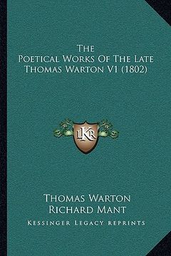 portada the poetical works of the late thomas warton v1 (1802) (in English)