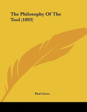 portada the philosophy of the tool (1893) (in English)