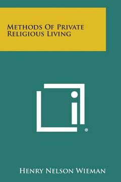 portada Methods of Private Religious Living (en Inglés)