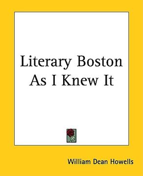 portada literary boston as i knew it (en Inglés)