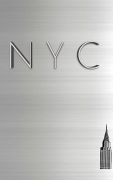 portada NYC Chrysler building Silver sleek $ir Michael creative blank journal: NYC Chrysler building Silver sleek $ir Michael creative blank journal (en Inglés)