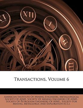 portada transactions, volume 6 (in English)