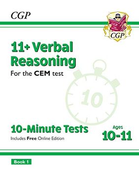 portada New 11+ cem 10-Minute Tests: Verbal Reasoning - Ages 10-11 Book 1 (en Inglés)
