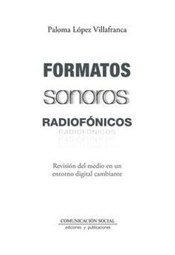 portada Formatos Sonoros Radiofónicos: Revisión del Medio en un Entorno Digital Cambiante: 86 (Periodística)