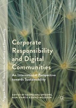 portada Corporate Responsibility and Digital Communities: An International Perspective Towards Sustainability (en Inglés)