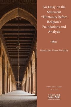 portada An Essay on the Statement Humanity before Religion: Foundations and Analysis (in English)