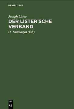 portada Der Lister¿ Sche Verband (en Alemán)