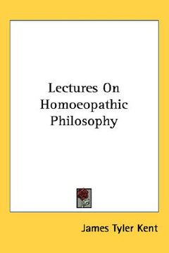 portada lectures on homoeopathic philosophy (in English)