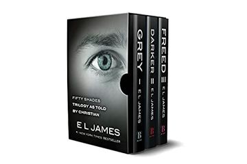 portada Fifty Shades as Told by Christian Trilogy: Grey, Darker, Freed box set 