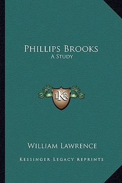 portada phillips brooks: a study (en Inglés)