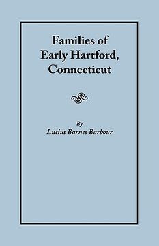 portada families of early hartford, connecticut (en Inglés)