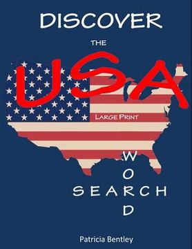 portada Discover the USA: Large Print Word Search (en Inglés)