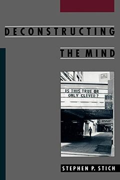 portada Deconstructing the Mind (Philosophy of Mind) (en Inglés)