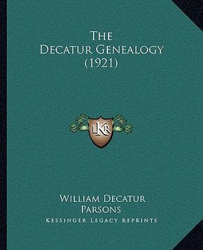 portada the decatur genealogy (1921) (en Inglés)