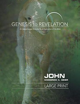 portada Genesis to Revelation: John Participant Book [Large Print]: A Comprehensive Verse-By-Verse Exploration of the Bible (Genesis to Revelation Series) 