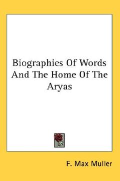 portada biographies of words and the home of the aryas (en Inglés)