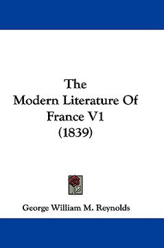 portada the modern literature of france v1 (1839)