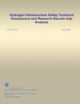 portada Hydrogen Infrastructure Safety Technical Assessment and Research Results Gap Analysis (en Inglés)