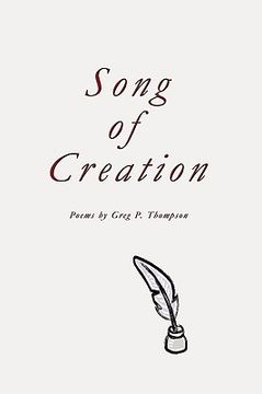 portada song of creation: poems (in English)