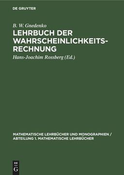 portada Lehrbuch der Wahrscheinlichkeitsrechnung (en Alemán)