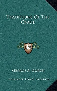 portada traditions of the osage (en Inglés)