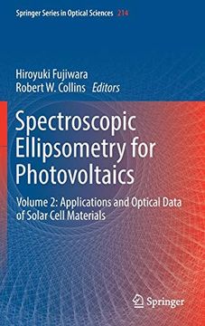 portada Spectroscopic Ellipsometry for Photovoltaics: Volume 2: Applications and Optical Data of Solar Cell Materials (Springer Series in Optical Sciences) (in English)