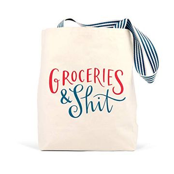 portada Em & Friends Groceries & Shit Tote bag (Cream) (en Inglés)