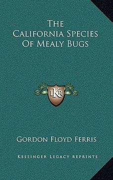 portada the california species of mealy bugs (in English)