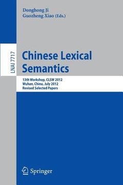 portada chinese lexical semantics (en Inglés)