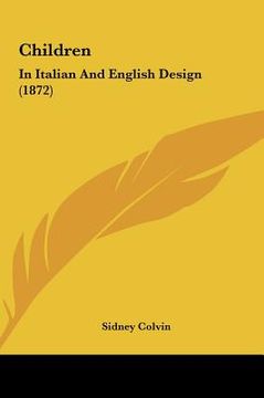 portada children: in italian and english design (1872)