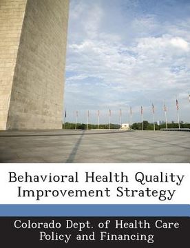 portada Behavioral Health Quality Improvement Strategy (en Inglés)